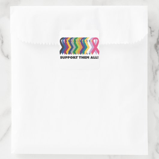 全がん認識度 スクエアシール (バッグ)