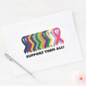 全がん認識度 楕円形シール (封筒)