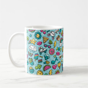 全くかわいい落書きのマグ コーヒーマグカップ