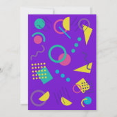 全くすごい80s誕生日のパーティの招待状 招待状 (裏面)