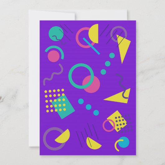 全くすごい80s誕生日のパーティの招待状 招待状 (裏面)