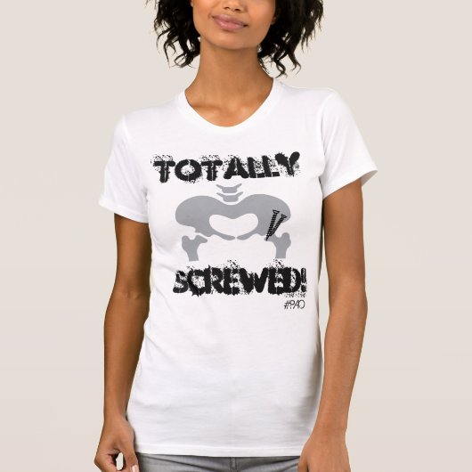 全くねじで締められたPAOによって合われる焼損のティー Tシャツ (正面)