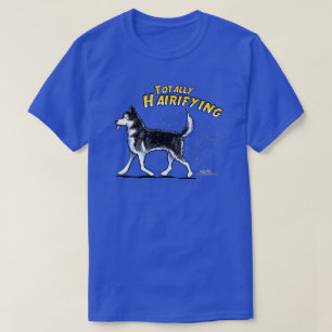 全くシベリアンハスキーHairifying Tシャツ
