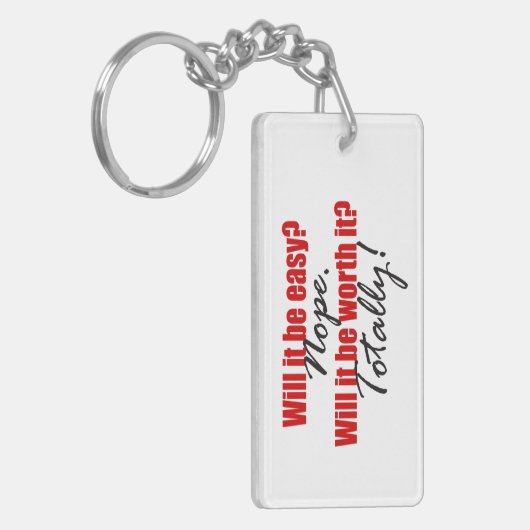 全く価値がある! キーホルダー (正面左)