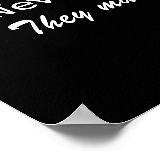 全く信用しない ポスター (角)