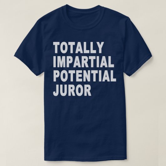 全く公平な審査員おもしろい Tシャツ (デザイン正面)