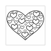 全く多くのハート ラバースタンプ (インプリント)