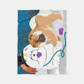 全く強打された食事のフリースブランケット3のサイズ フリースブランケット (正面)