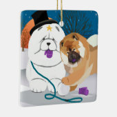 全く強打された   食事のオーナメント セラミックオーナメント (右)