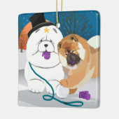 全く強打された   食事のオーナメント セラミックオーナメント (左)