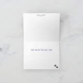 全く強打された 食事の休日カード シーズンカード (内部)