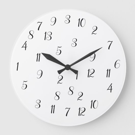 全く役に立たない時計 ラージ壁時計 (正面)