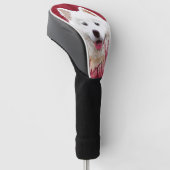 全く愛らしいサモイド犬 ゴルフヘッドカバー (アングル)