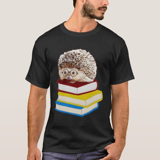 全く愛らしいヘッジホッグブックおたく Tシャツ (正面)