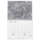 全く抽象芸術 カレンダー (2月 2026)