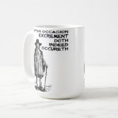 全く排泄物のDoth Occurethのおもしろマグカップ コーヒーマグカップ (正面左)