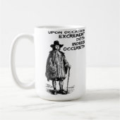 全く排泄物のDoth Occurethのおもしろマグカップ コーヒーマグカップ (左)
