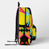 全く新しい波80年代 プリントバックパック (左)