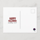 全く皮肉なハロウィーンのねじれである シーズンポストカード (裏面)