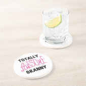 全く素晴らしいおばあさんのピンクのTシャツおよびギフト コースター (側面)