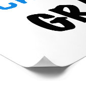 全く素晴らしいおばあさんの青いTシャツおよびギフト ポスター (角)