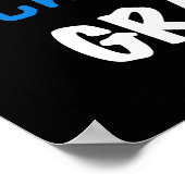 全く素晴らしいおばあさんの青いTシャツおよびギフト ポスター (角)