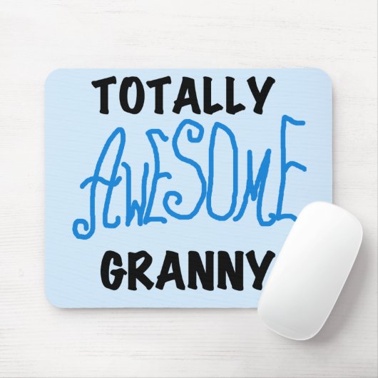 全く素晴らしいおばあさんの青いTシャツおよびギフト マウスパッド (マウス)