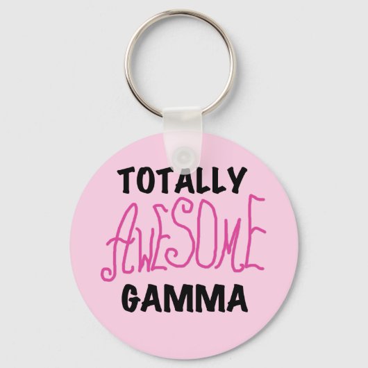 全く素晴らしいガンマのピンクのTシャツおよびギフト キーホルダー (正面)