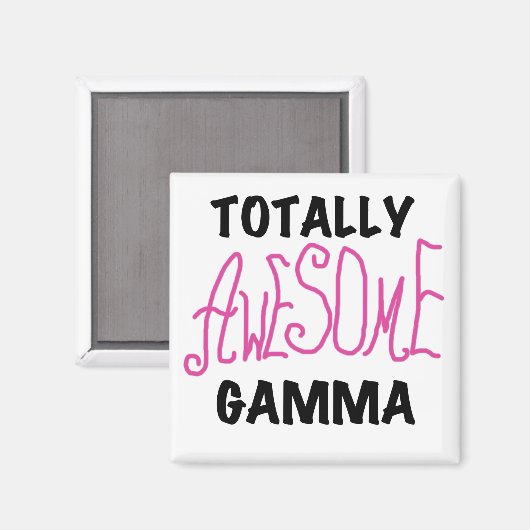 全く素晴らしいガンマのピンクのTシャツおよびギフト マグネット (正面/裏面)