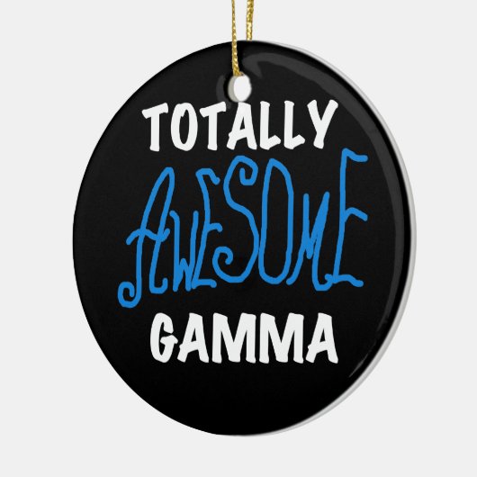 全く素晴らしいガンマの青いTシャツおよびギフト セラミックオーナメント (左)