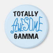 全く素晴らしいガンマの青いTシャツおよびギフト マグネット (正面)