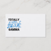 全く素晴らしいガンマの青いTシャツおよびギフト 名刺 (裏面)