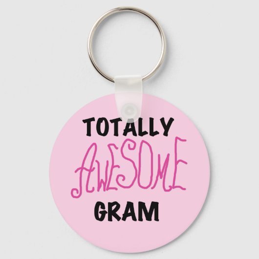 全く素晴らしいグラムのピンクのTシャツおよびギフト キーホルダー (正面)