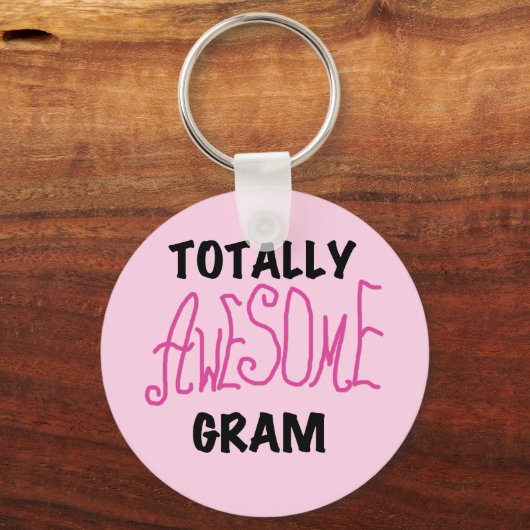 全く素晴らしいグラムのピンクのTシャツおよびギフト キーホルダー (正面)