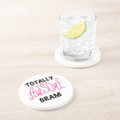 全く素晴らしいグラムのピンクのTシャツおよびギフト コースター (側面)