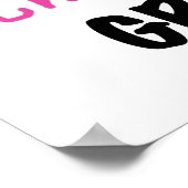 全く素晴らしいグラムのピンクのTシャツおよびギフト ポスター (角)