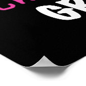 全く素晴らしいグラムのピンクのTシャツおよびギフト ポスター (角)