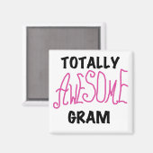 全く素晴らしいグラムのピンクのTシャツおよびギフト マグネット (正面/裏面)