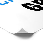 全く素晴らしいグラムの青いTシャツおよびギフト ポスター (角)