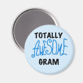 全く素晴らしいグラムの青いTシャツおよびギフト マグネット (正面/裏面)