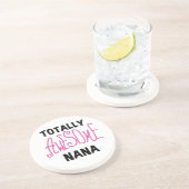 全く素晴らしいナナのピンクのTシャツおよびギフト コースター (側面)