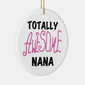 全く素晴らしいナナのピンクのTシャツおよびギフト セラミックオーナメント (右)
