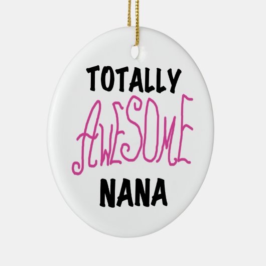 全く素晴らしいナナのピンクのTシャツおよびギフト セラミックオーナメント (右)