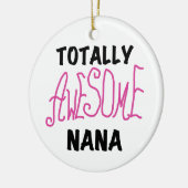 全く素晴らしいナナのピンクのTシャツおよびギフト セラミックオーナメント (左)
