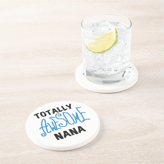 全く素晴らしいナナの青いTシャツおよびギフト コースター (側面)