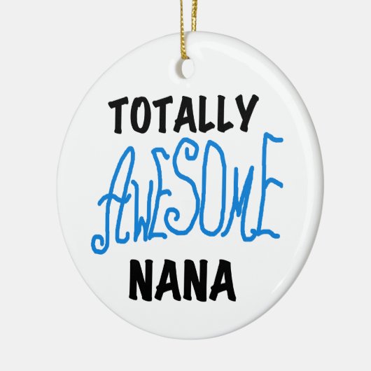 全く素晴らしいナナの青いTシャツおよびギフト セラミックオーナメント (左)