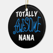 全く素晴らしいナナの青いTシャツおよびギフト セラミックオーナメント (左)