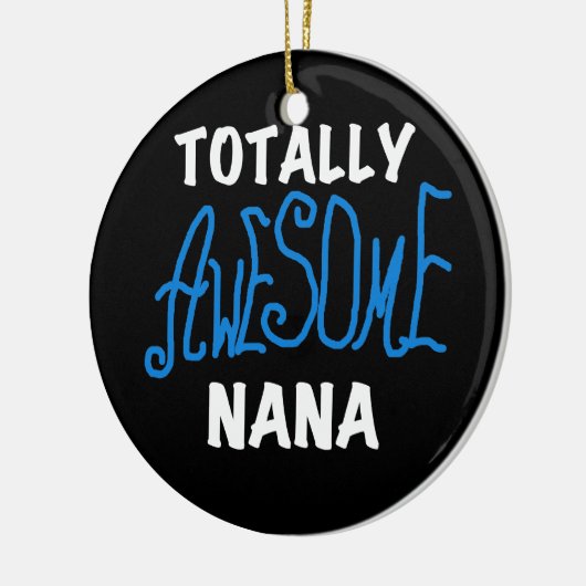 全く素晴らしいナナの青いTシャツおよびギフト セラミックオーナメント (左)