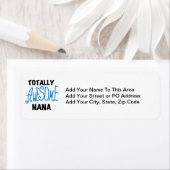 全く素晴らしいナナの青いTシャツおよびギフト ラベル (インサイチュ)