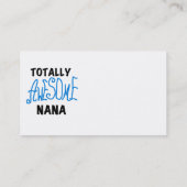 全く素晴らしいナナの青いTシャツおよびギフト 名刺 (裏面)